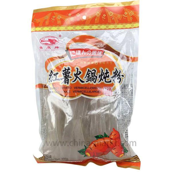 鱼泉 红薯火锅炖粉 350克 /Süßkartoffelnudeln für Fondue 350g FISHWELL