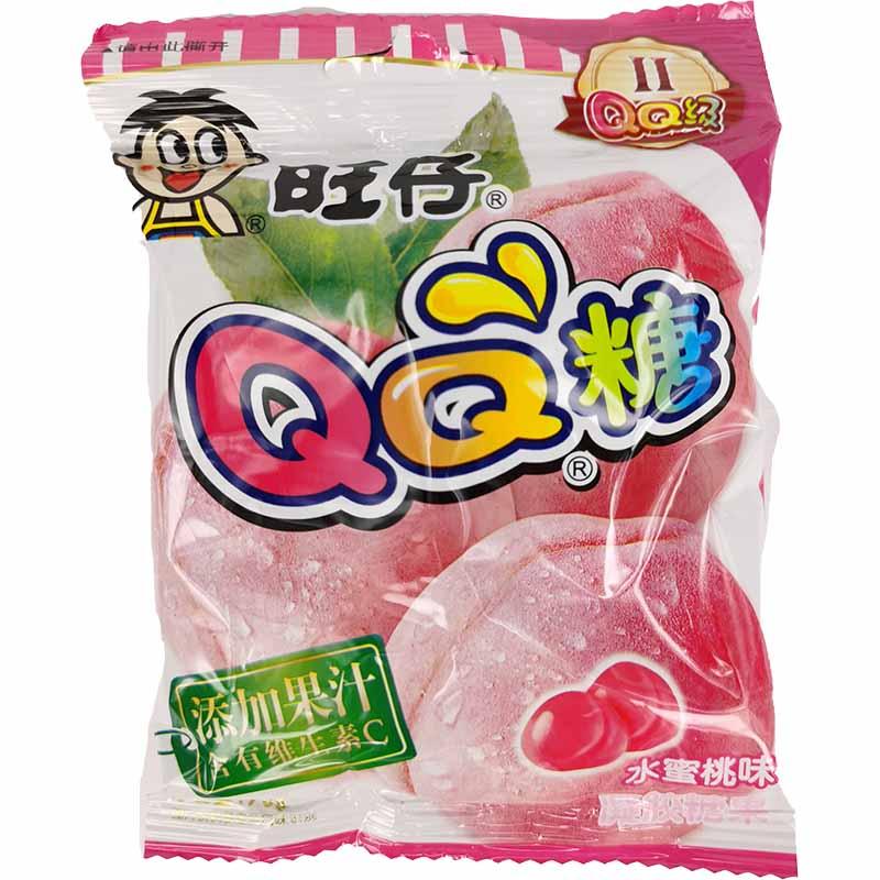 旺仔 QQ糖 水蜜桃味70g/QQ Gummie Süßpfirsichgeschmack WANGZAI 70g