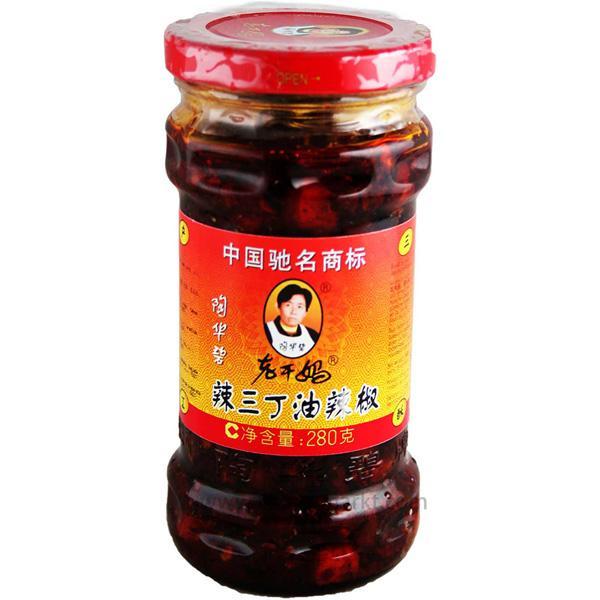 老干妈 辣三丁油辣椒/Geschmack Chilli-Sauce 280g LaoGanMa
