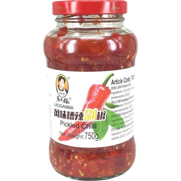 老干妈 风味糟辣椒750g/Pickled Chili Sauce LaoGanMa 750g