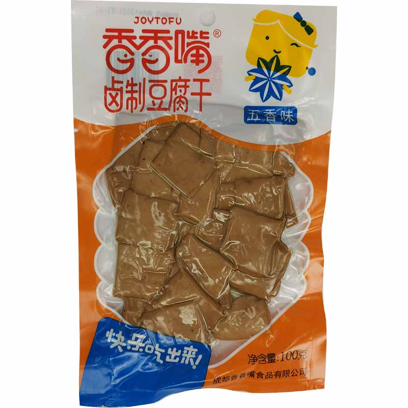 香香嘴 卤制豆腐干 五香味 100克/Getrocknete Tofu Fünfkostbarkeiten 100g