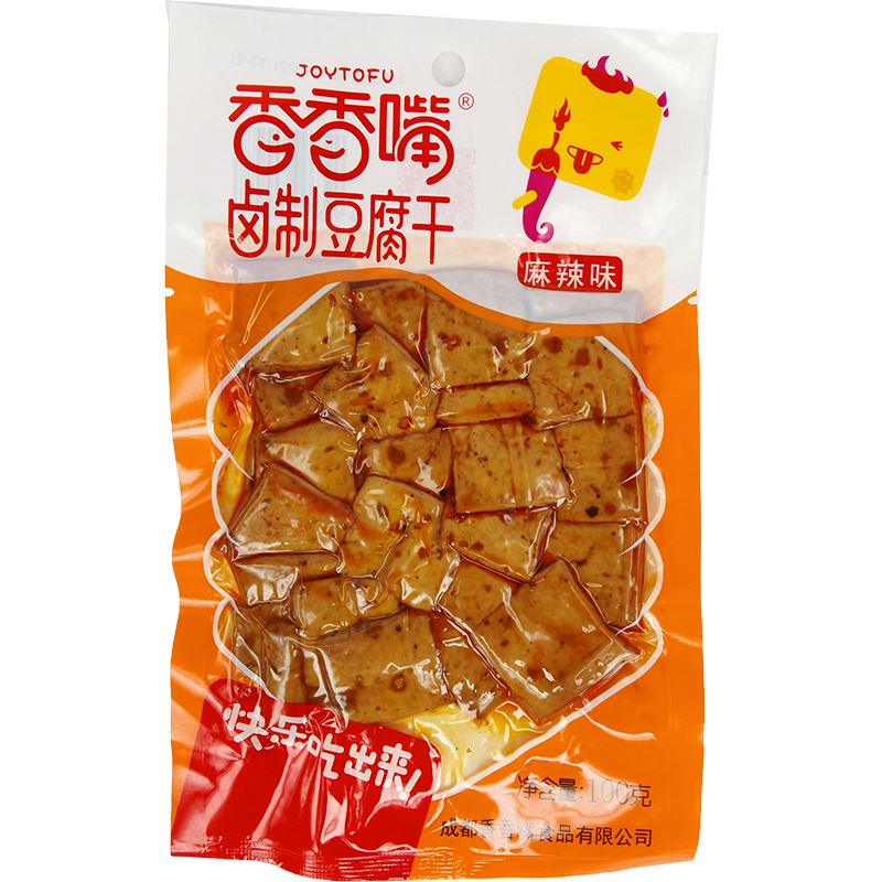 香香嘴 卤制豆腐干 麻辣味 100克 /Getrocknete Tofu Mala (extra scharf) 100g
