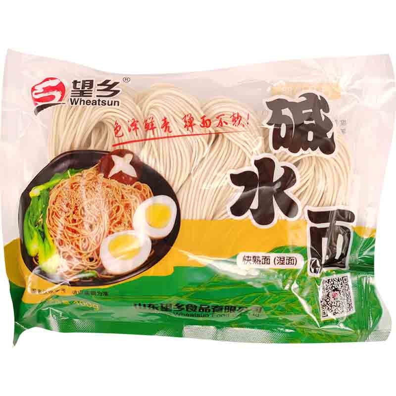 望乡 新鲜碱水面400克 /Frisch Jian Shui Weizenmehl 400g Wheatsun