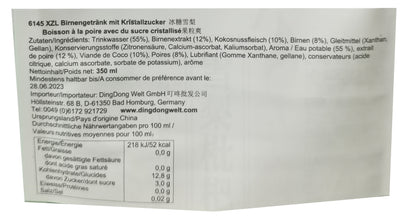 喜之郎 CICI果粒爽冰糖雪梨饮料 350毫升 /Birnengetränk mit Kristallzucker 350ml XZL