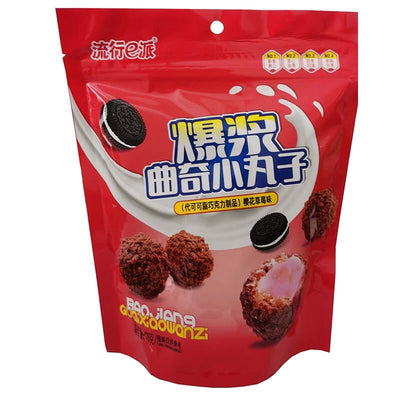 泓润 樱花草莓爆浆小丸子128克/Kekskugel mit Erdbeerfüllung 128g HR