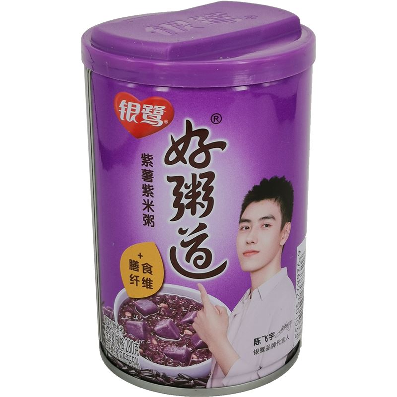 银鹭 好粥道 紫薯紫米粥 280克 /Reisbrei Lila Süßkartoffel und Lila Reis 280g YL