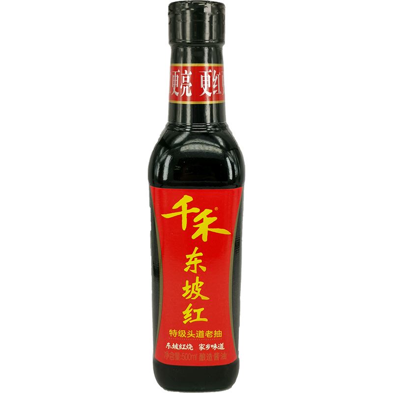 千禾 东坡红 特级老抽酱油/Qianhe DongpoRed Premium Sojasauce 500ml