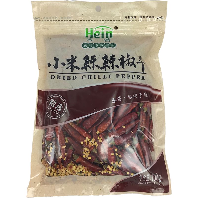 禾茵 小米辣辣椒干 100克 /Hein Getrocknete Chilischoten 100g