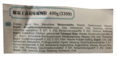 螺霸王 菌菇味螺蛳粉 柳州特产 400克/Reisnudeln mit Schneckensuppe Pilzgeschmack 400g LBW