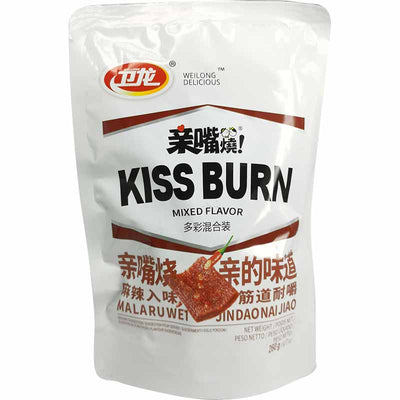 卫龙 亲嘴烧 多彩混合装 260克 /Snacks Gemischter Geschmack KISS BURN 260g WEILONG