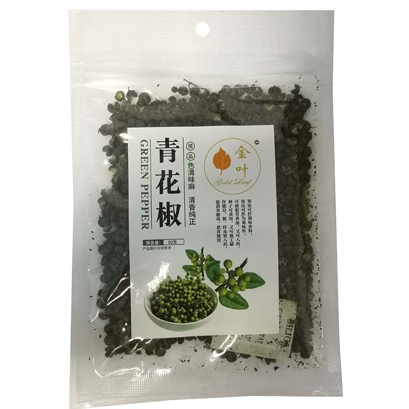 金叶 一级青花椒 30克 /Grüner Pfeffer getrocknet 30g JY