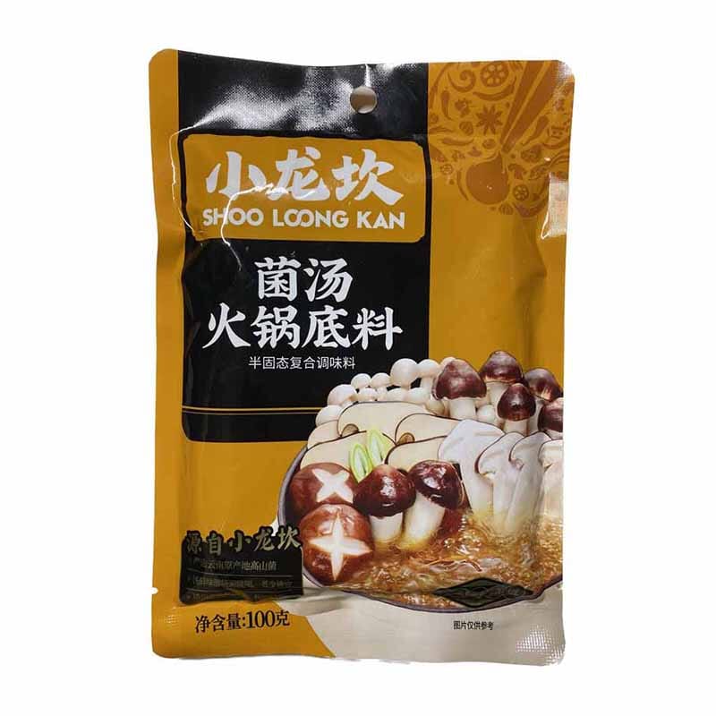 小龙坎 菌汤火锅底料 100克 / Fertigsauce f. Feuertopf Pilzen 100g XIAOLONGKAN