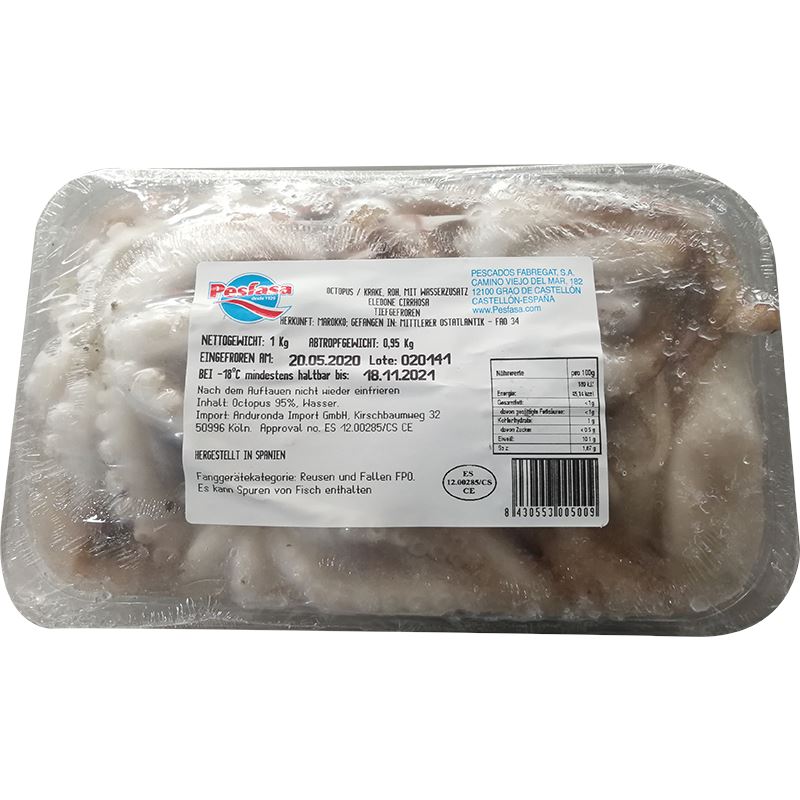 冰冻-Tiefgefroren 鱿鱼 整/Pesfasa Tintenfisch 1kg