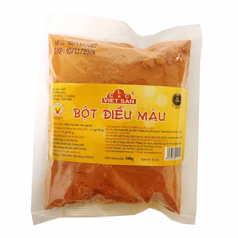 胭脂树红 粉末 100克 /Rot Annatto Pulver 100g