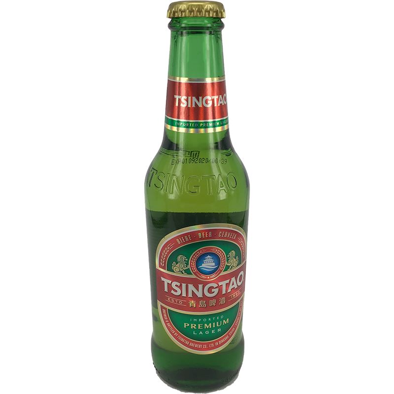 青岛啤酒 瓶装 330ml/ Bier 4,7% Alc. - Plato 10,8 330ml TSINGTAO