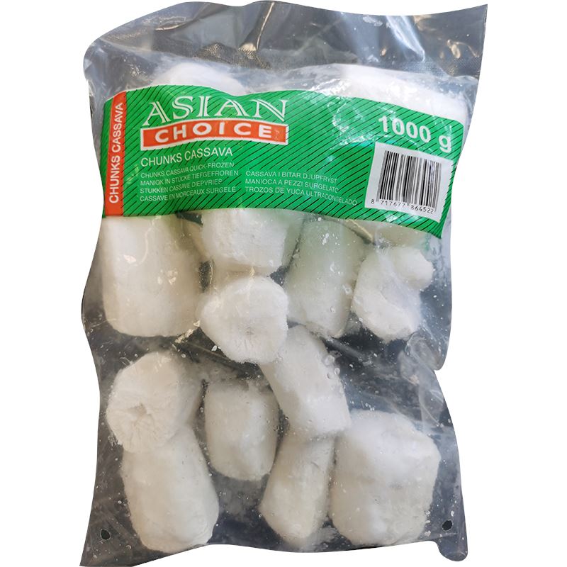 冰冻-Tiefgefroren! 亚洲精选 木薯 1公斤/Maniok-Wurzel Cassava Stück ASIAN CHOICE 1kg