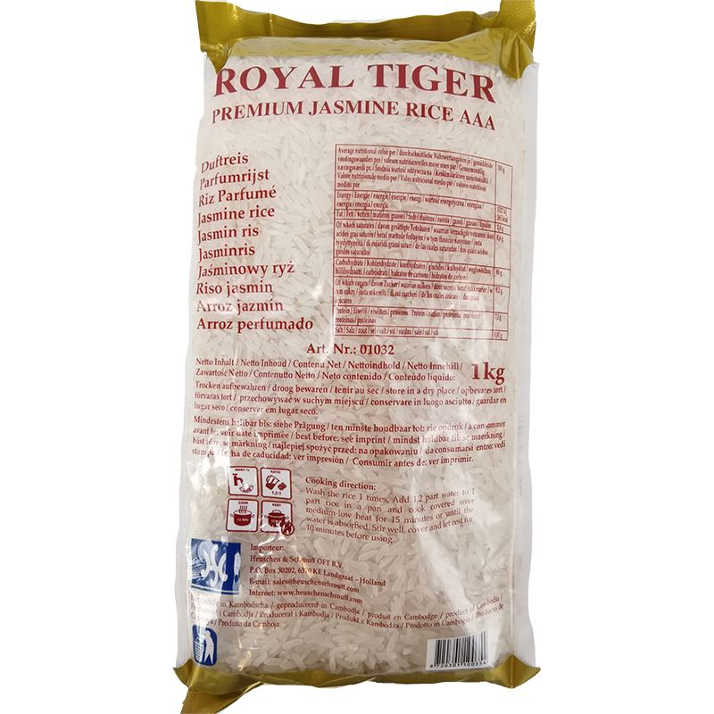 皇家虎牌 茉莉香米1公斤/Jasminreis AAA 1kg Royal Tiger