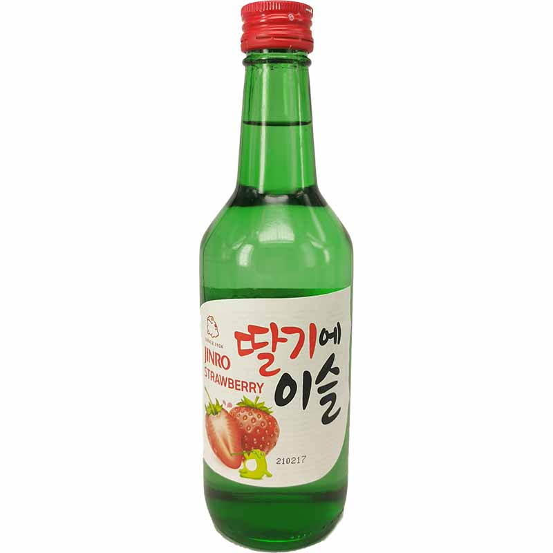 真露 韩国烧酒 草莓味 360毫升 /JINRO Soju Erdbeere 13% Alc. 360ml