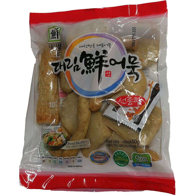 冰冻-Tiefgefroren! 韩国大林思潮牌综合鱼饼 450克/ Fisch Kakes Fischzubereitung mit Suppenmischung 450g