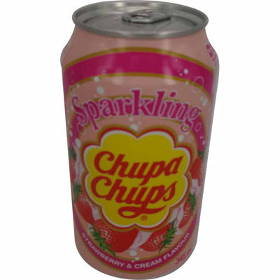 珍宝珠 棒棒糖同款 草莓奶油味汽水 345ml/Soda Sparkling Erdbeere & Sahne 345ml CHUPA CHUPS