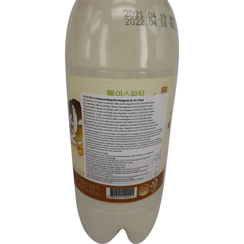 韩国米酒 750毫升/Makgeolli Original Reiswein 6% vol 750ml KOOKSOONDANG