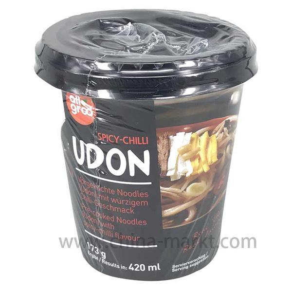 韩国 即食乌冬桶面 香辣味 173克 /Udon Cup Nudeln Chili scharf Südkorea 173g Allgroo