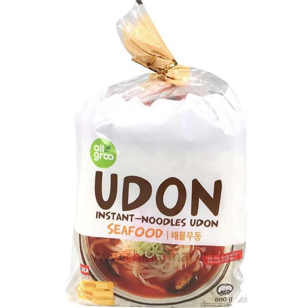 即食乌冬面海鲜味 690克/Instant Noodles Udon mit Meeresfruchtengeschmack 690g ALLGROO
