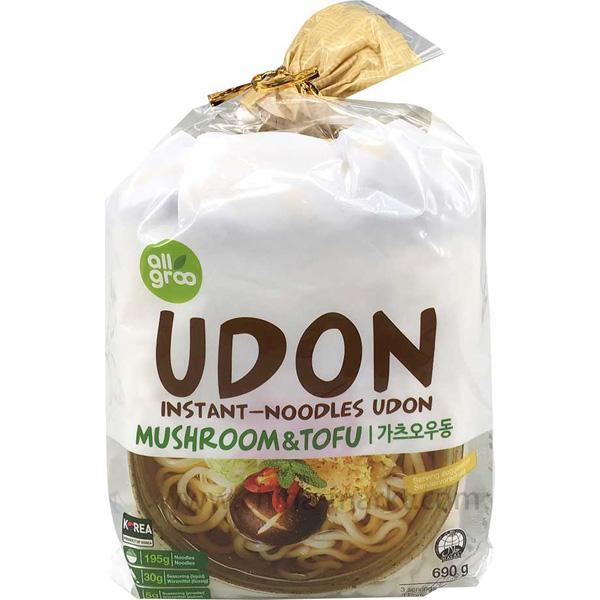 即食乌冬面豆腐香菇味 690克/Instant Noodles Udon mit Tofu und Shiitakegeschmack 690g Allgroo