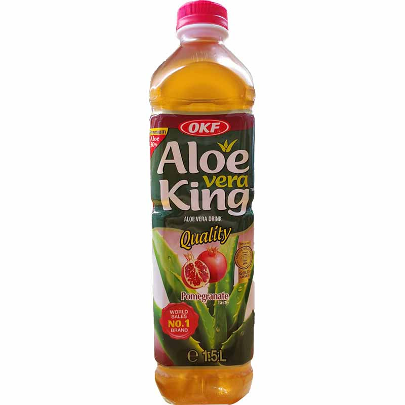 韩国芦荟饮料 石榴味 1.5升 /Aloe Vera Getränk Granatapfel geschmack 1500ml OKF