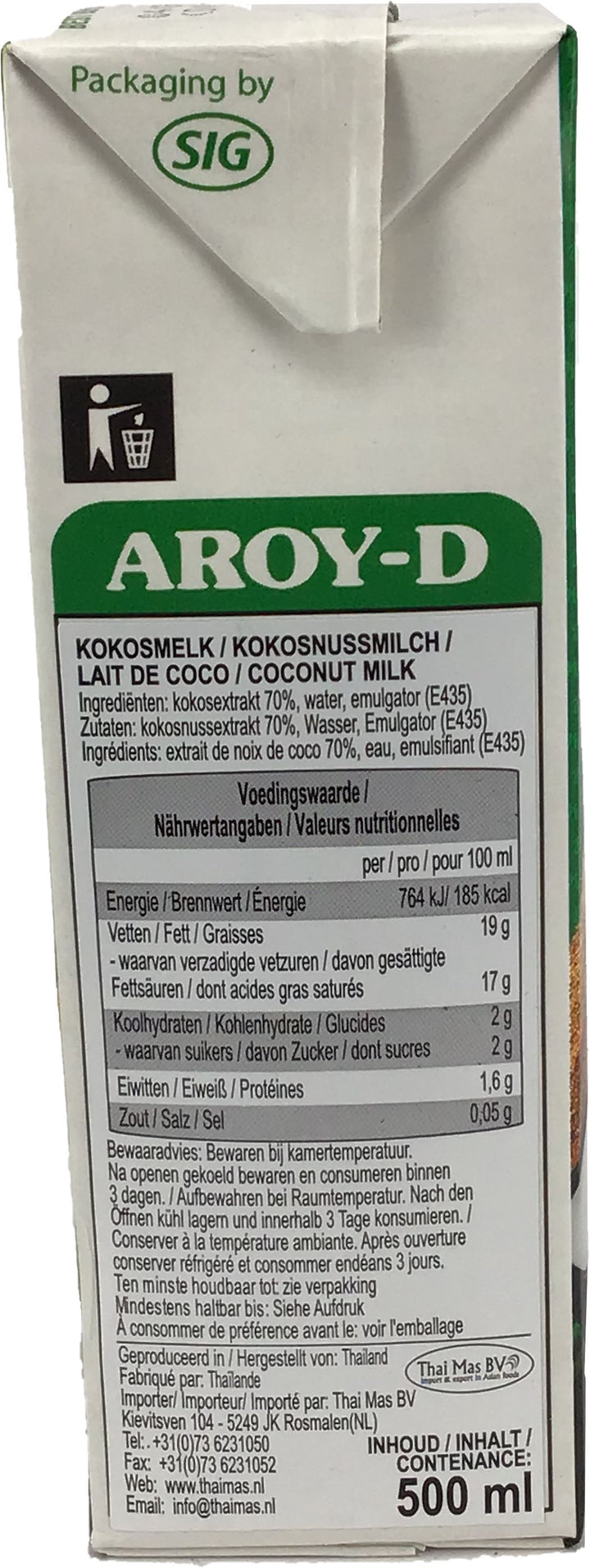 AROY-D 椰奶 500毫升/Kokosnussmilch 500ml