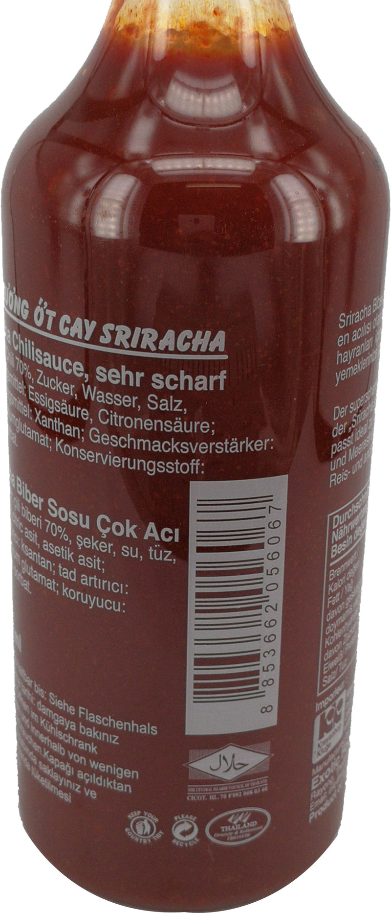 飞鹅商标 是拉差 辣椒酱 特辣/Sriracha sehr Scharfe Chilisauce 455ml FlyingGooseBrand