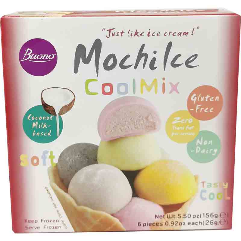 冰冻-Tiefgefroren! 混合口味麻糬冰激凌 150克 /Eisdessert Mochi sortiert BUONO 150g