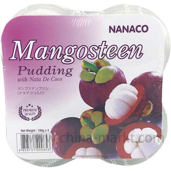 山竹果冻 432克 /Nata Decoco Pudding Mangostan 108g*4 NANACO