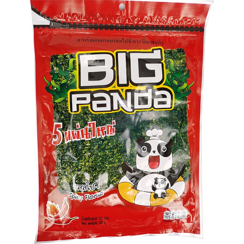 大熊猫 即食海苔 辣 30克/ Algenblätter-Snack knusprig-scharf 30g BIG PANDA