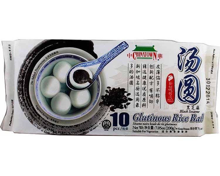 冰冻-Tiefgefroren! 中华 黑芝麻汤圆/Klebreis Ball Schwarzer Sesam Geschmack 200g CHINATOWN