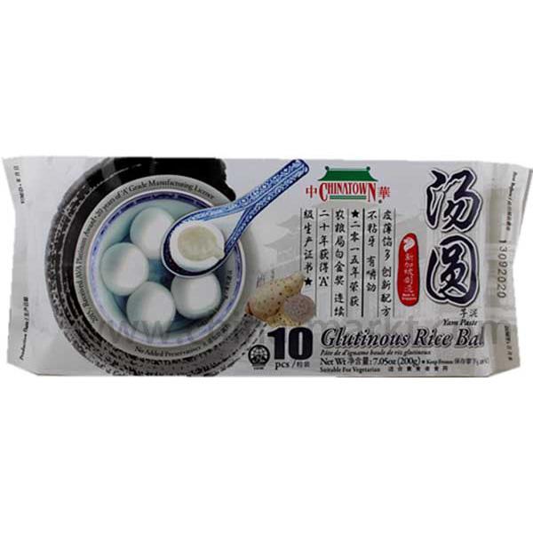 冰冻-Tiefgefroren! 中华 汤圆芋泥 10粒 / Klebreis Ball Yam Paste Geschmack 200g CHINATOWN