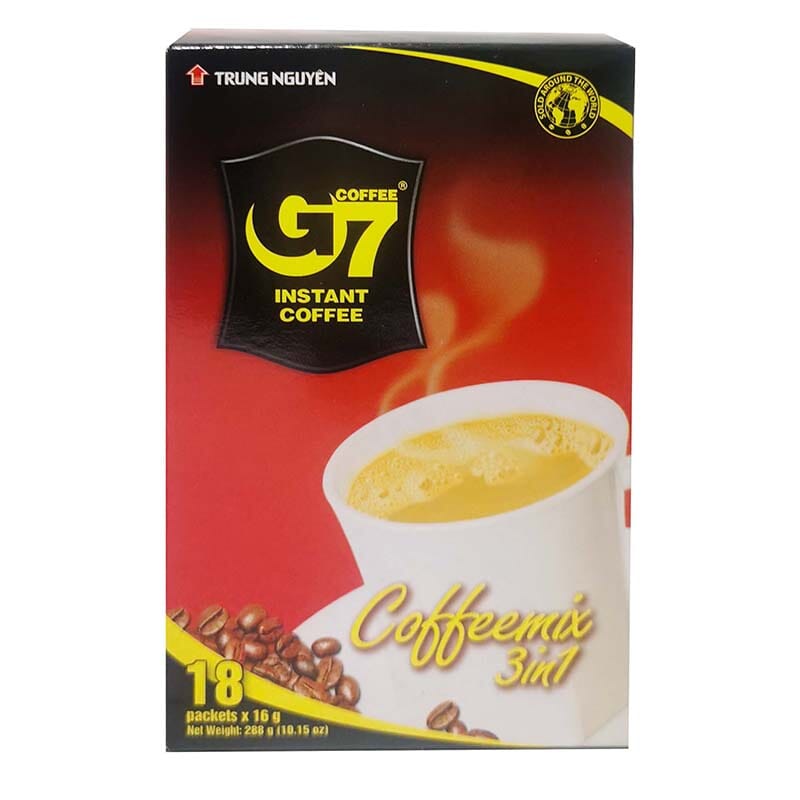 越南G7三合一速溶咖啡 18包/Kaffee Instant G7 3in1 TRUNG NGUYEN 18*16g