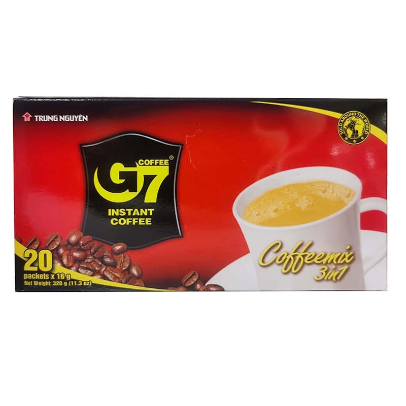越南G7三合一速溶咖啡 20包 /Kaffee Instant G7 3in1 TRUNG NGUYEN 20*16g