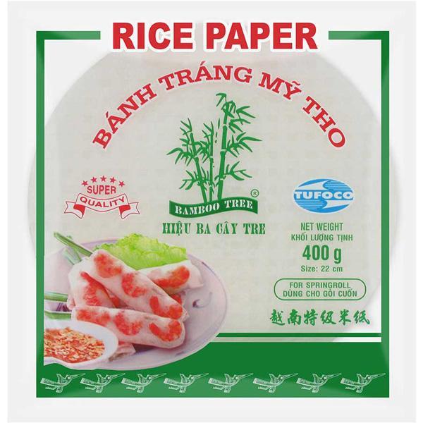 越南22cm特级米纸 圆 400克 /Reispapier für Frühlingsrolle R 22cm 400g TUFOCO BAMBOO TREE