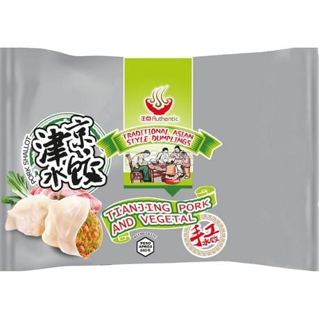 冰冻-Tiefgefroren! 正点 天津水饺440克/Teigtaschen mit Schweinefleisch Tian Jin Dumpling 440g AUTHENTIC